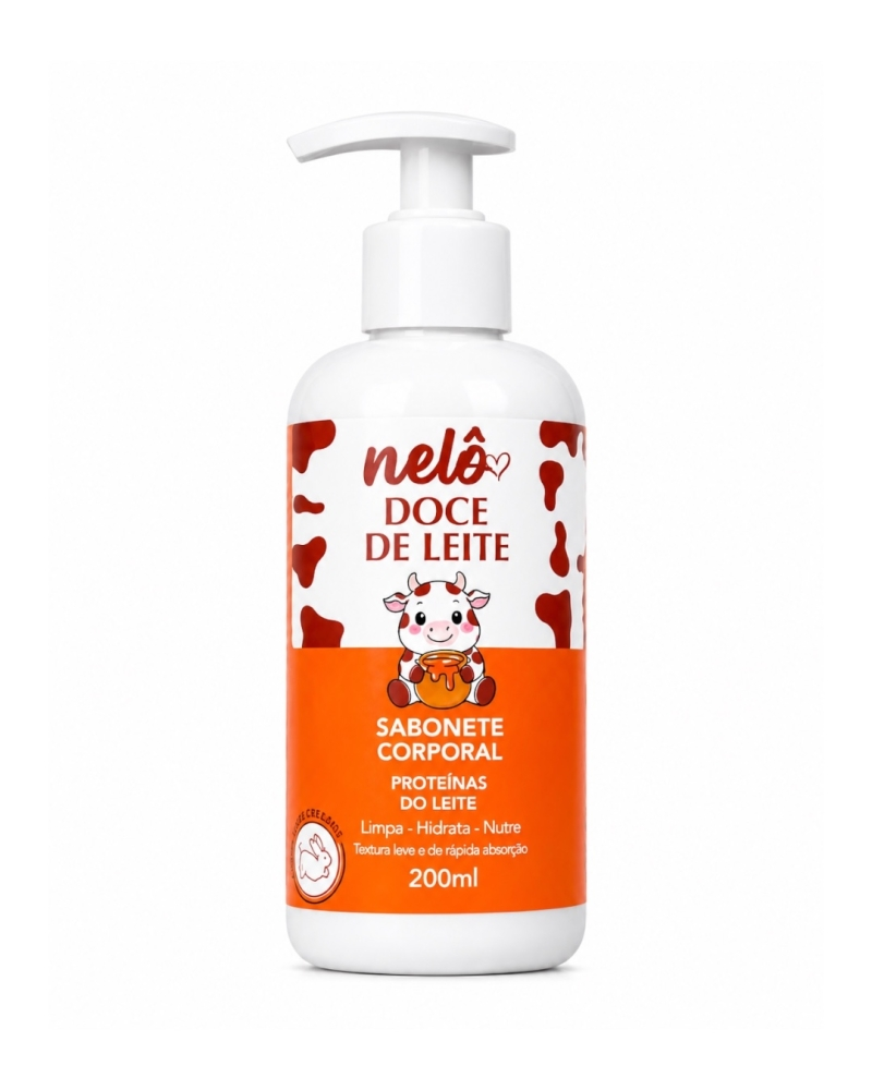 Sabonete Corporal Nelô Doce de Leite 200g – Limpeza Suave e Pele Perfumada