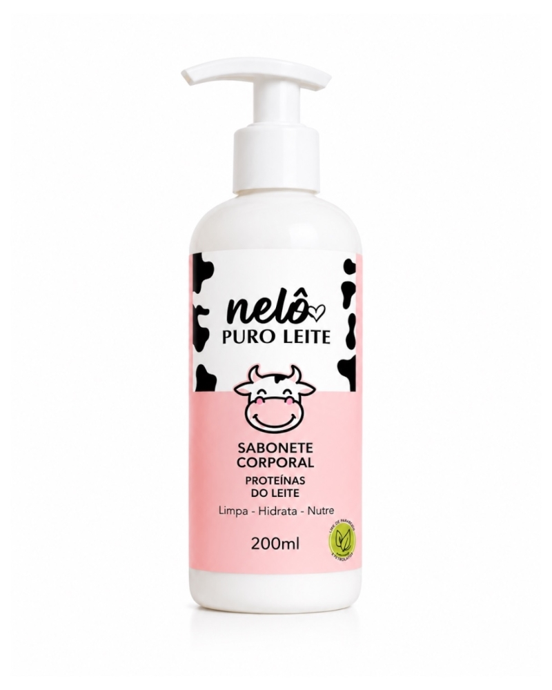 Sabonete Corporal Nelô Puro Leite 200g – Limpeza Suave e Pele Macia