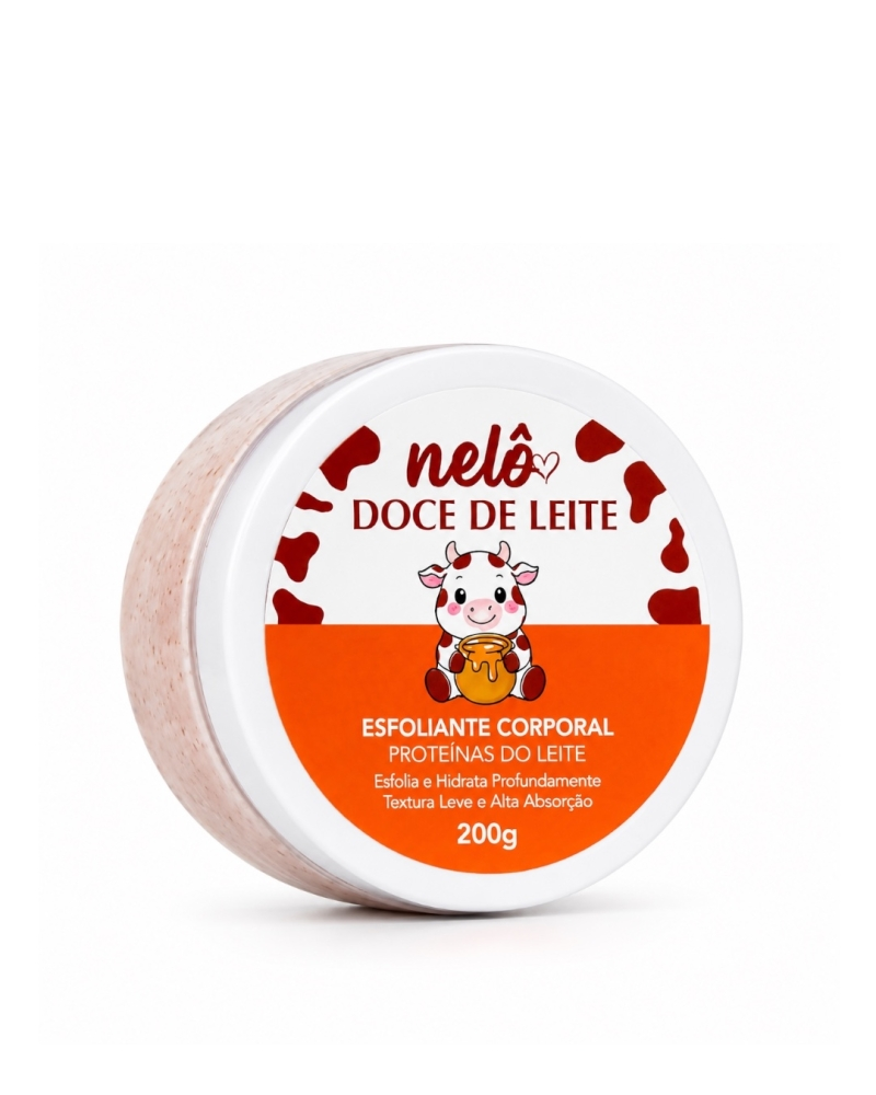 Esfoliante Corporal Doce de Leite Nelô 200g – Pele Macia e Renovada