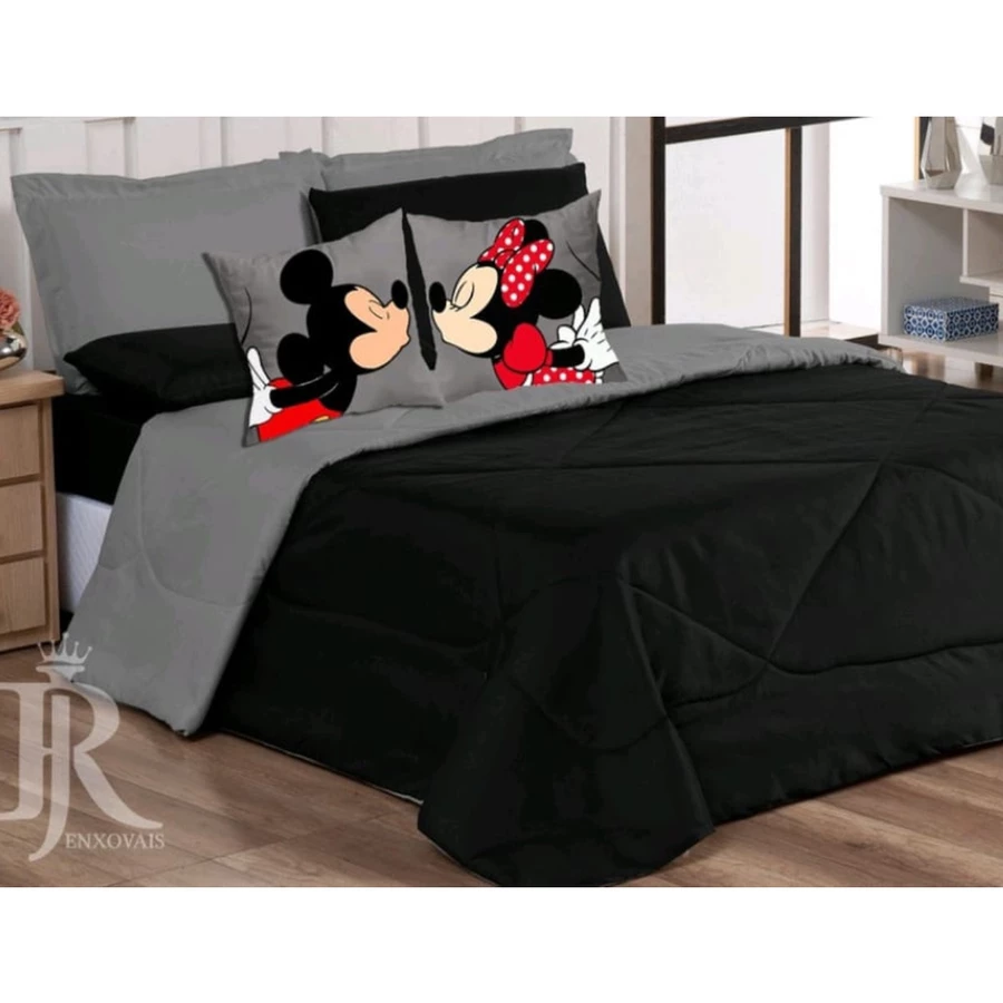 Kit Edredom Queen 8 Peças Microfibra + Lençol – Personagens Infantil - Imagem 2