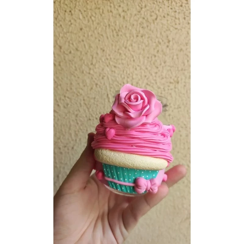 Combo Cantinho Rosa Pote + 4 colheres Decoradas em Biscuit - Imagem 2