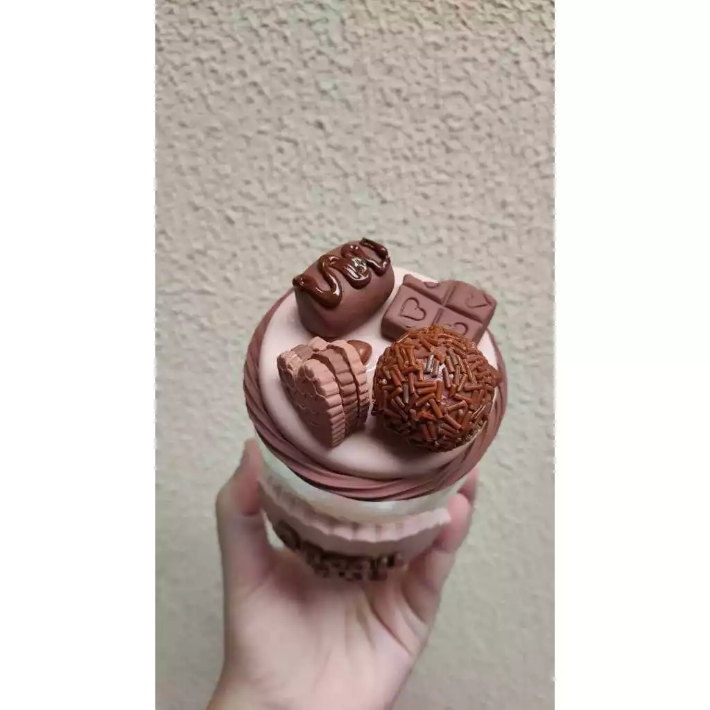 Pote de Cacau em Pó Decorado em Biscuit Cantinho do Café - Imagem 3