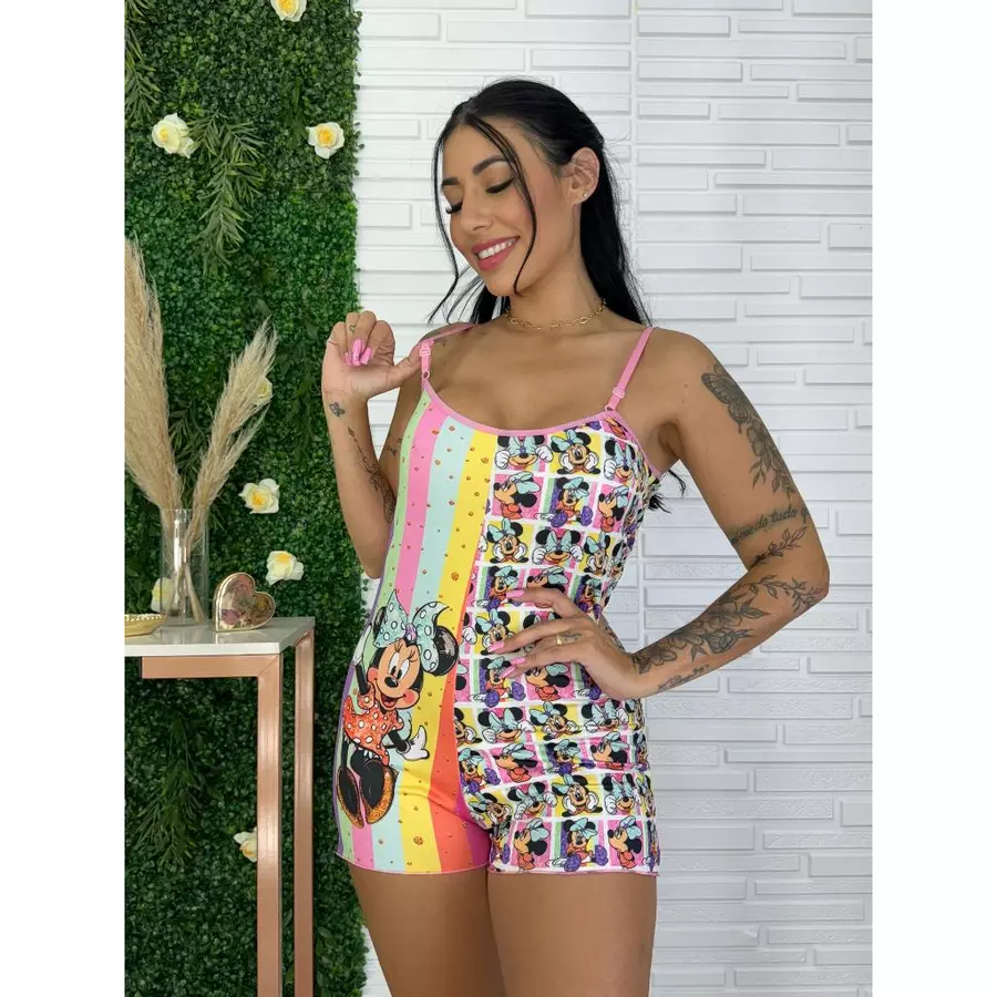 PIJAMA MACAQUINHO FEMININO ESTAMPADO 💕 - Imagem 4