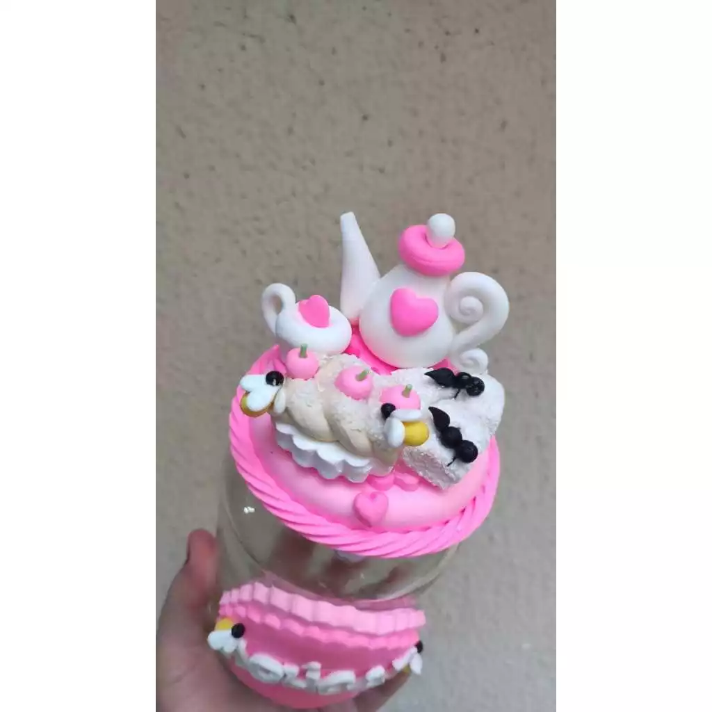 Pote de Açúcar Decorado em Biscuit Cantinho do Café - Imagem 4