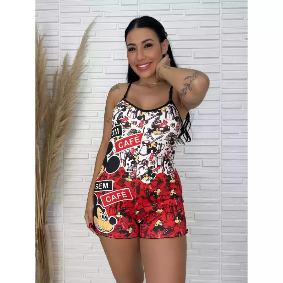 PIJAMA MACAQUINHO FEMININO ESTAMPADO 💕 - Imagem 8