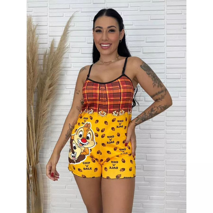 PIJAMA MACAQUINHO FEMININO ESTAMPADO 💕 - Imagem 2