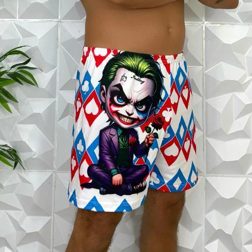 Samba Canção Masculino Suede Estampado com Personagens – Pijama Confortável - Imagem 4