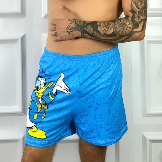 Samba Canção Masculino Suede Estampado – Pijama Adulto - Imagem 3