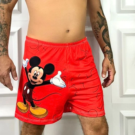 Samba Canção Masculino Suede Estampado – Pijama Adulto - Imagem 4