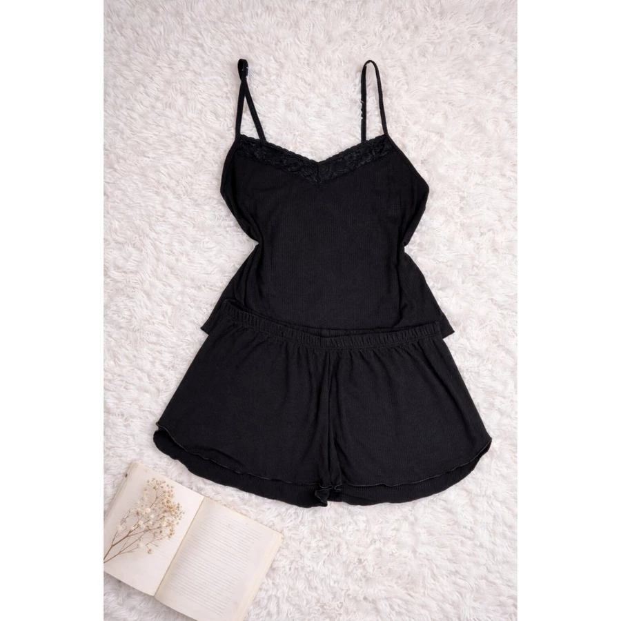 Baby Doll Plus Size Feminino Canelado com Renda – Short Doll - Imagem 7