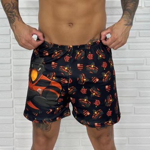 Kit Pijama Time Casal ShortDoll Suede Cropped + Samba Canção Masculino RUBO NEGRO - Imagem 4