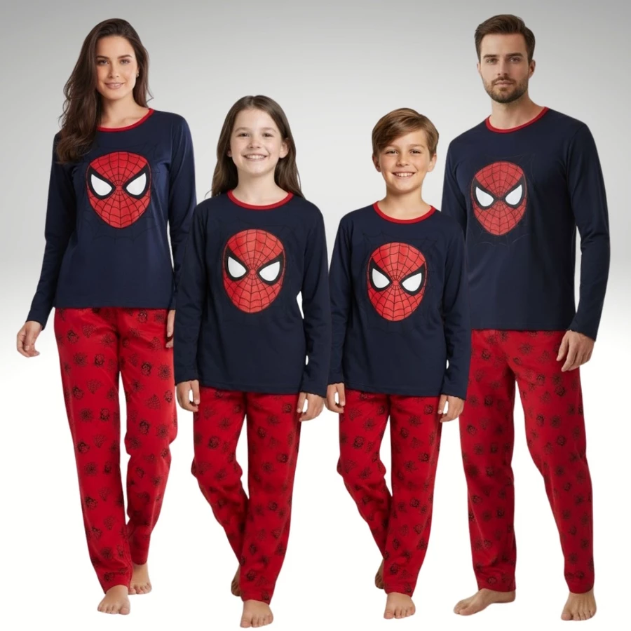 Kit Pijama Família Tal Pai, Tal Mãe e Tal Filho – Manga Longa