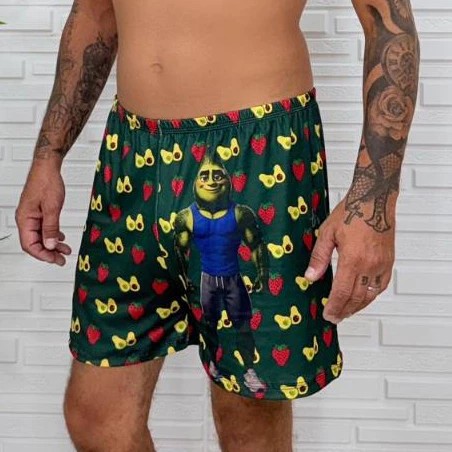 Pijama Samba-Canção Masculino Estampado