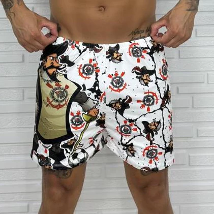 Samba Canção Masculino Premium em Algodão – Time Nacional - Imagem 2