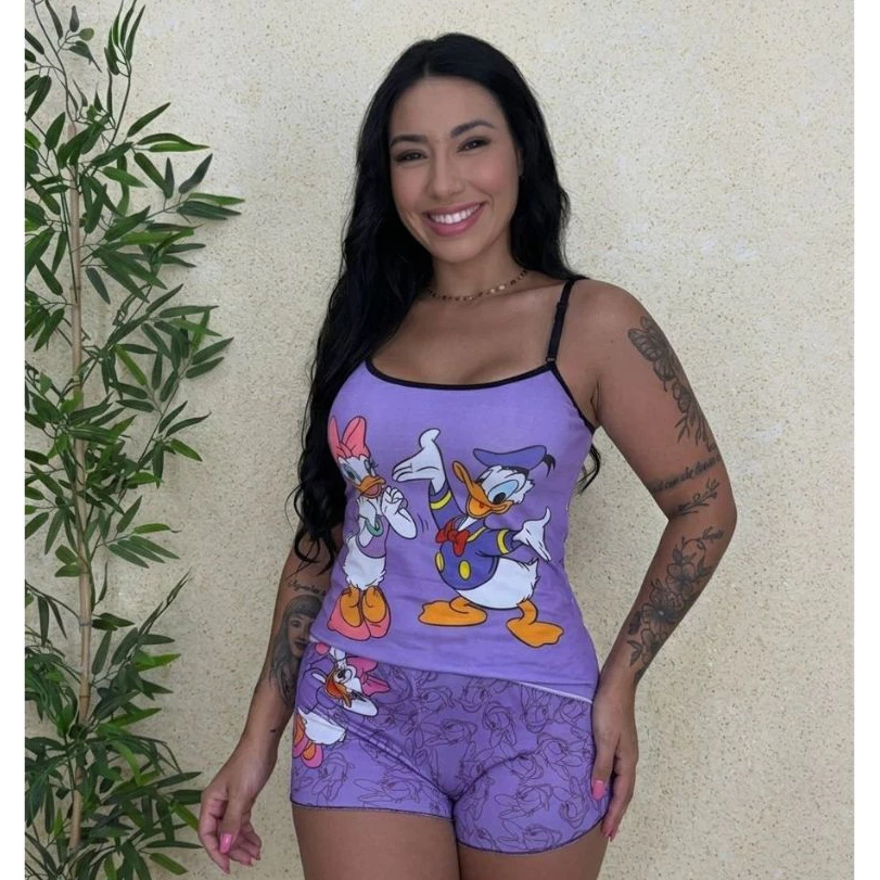 SHORT DOLL FEMININO – REGATA + SHORTINHO 💕 - Imagem 3