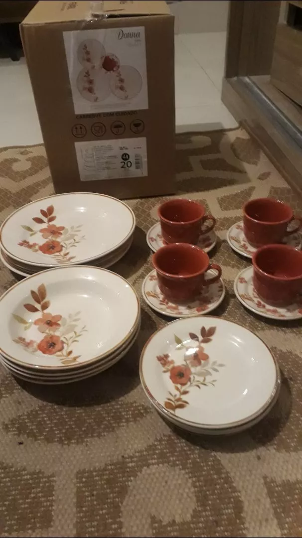 Aparelho De Jantar E Chá 20 Peças Donna Chá Das 5 - Imagem 8