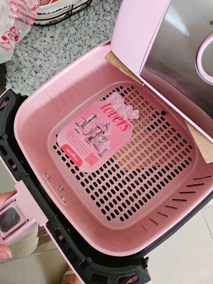 Air Fryer Rosa Britânia 5,5L Pinkstone 1500W - Imagem 6