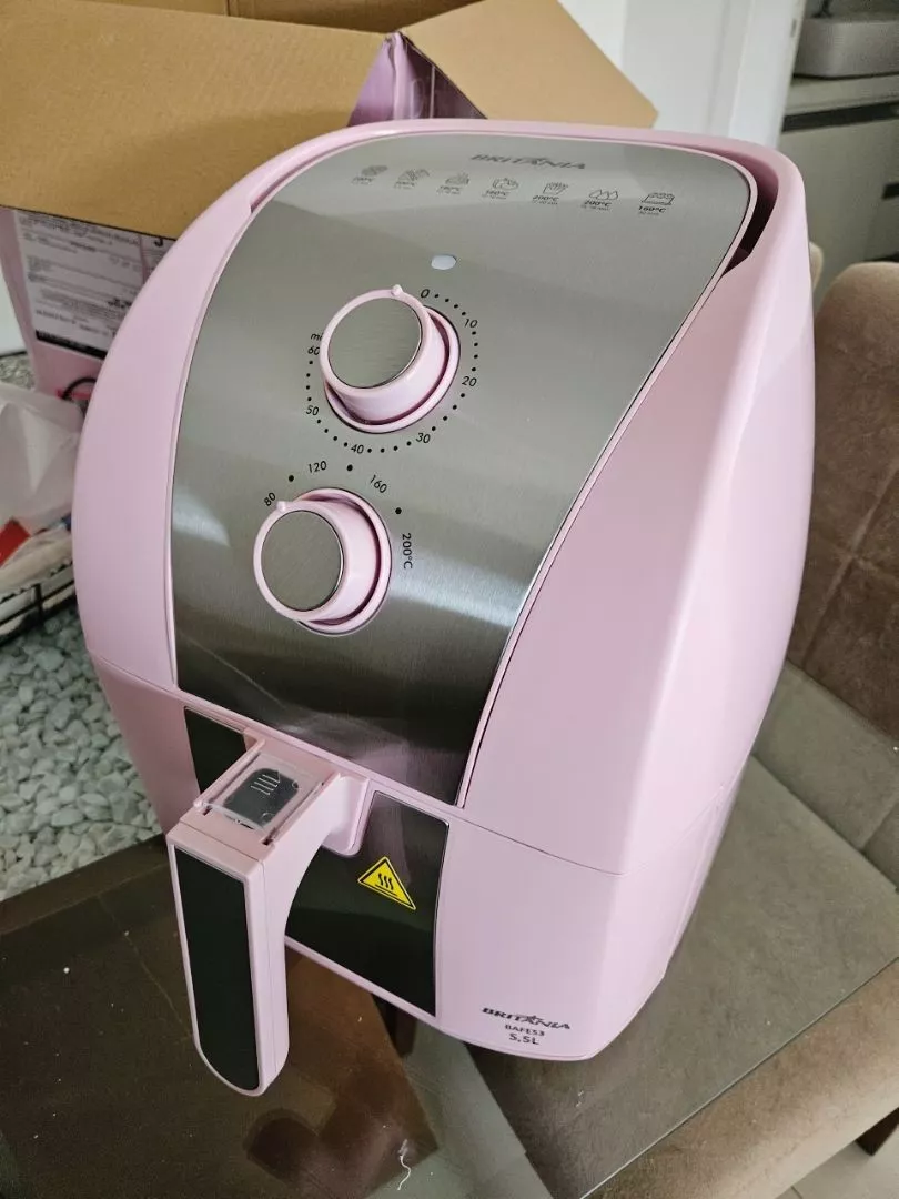 Air Fryer Rosa Britânia 5,5L Pinkstone 1500W - Imagem 5