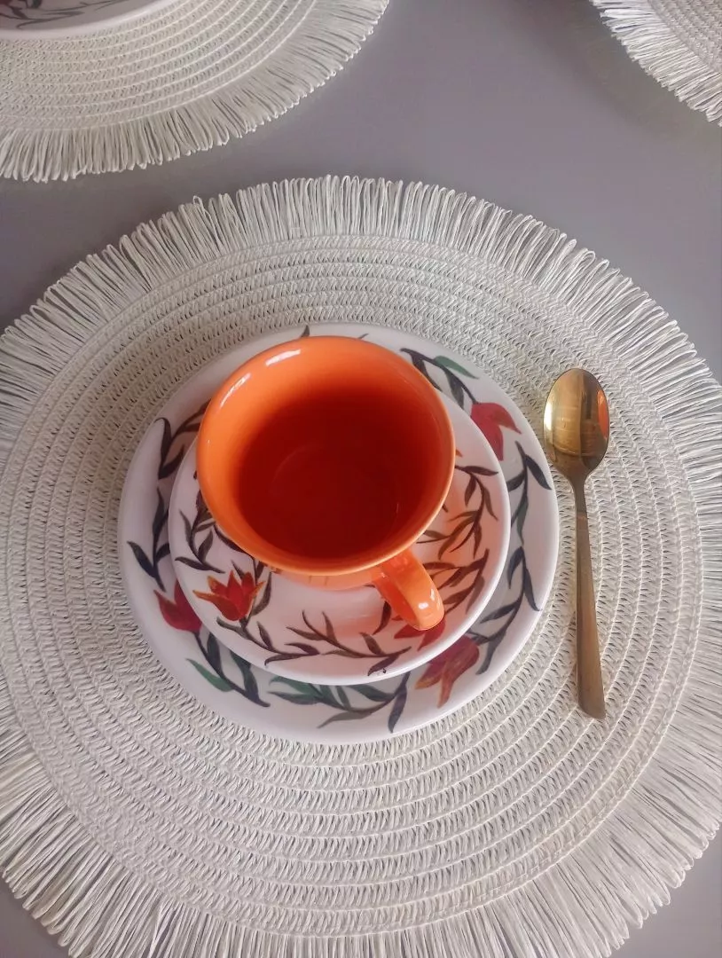 Aparelho De Jantar E Chá Louça 30 Peças Lírios - Imagem 6
