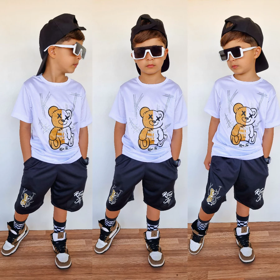 Conjunto Verão Infantil Menino – Blusa e Short - Imagem 3