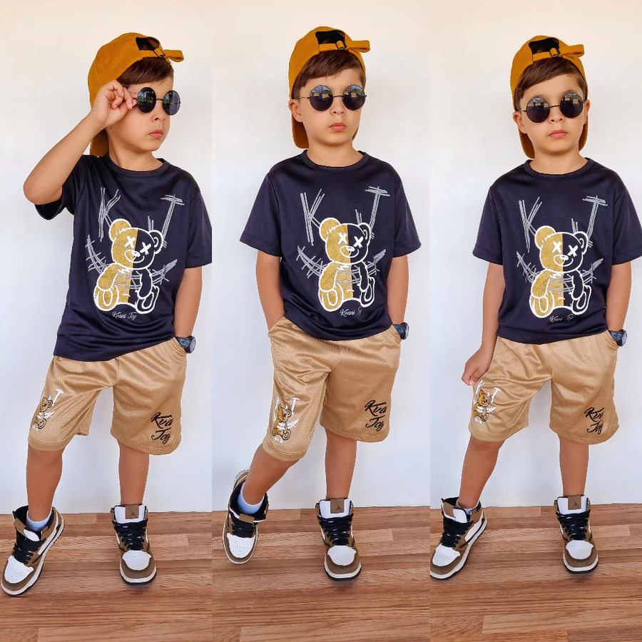 Conjunto Verão Infantil Menino – Blusa e Short - Imagem 4