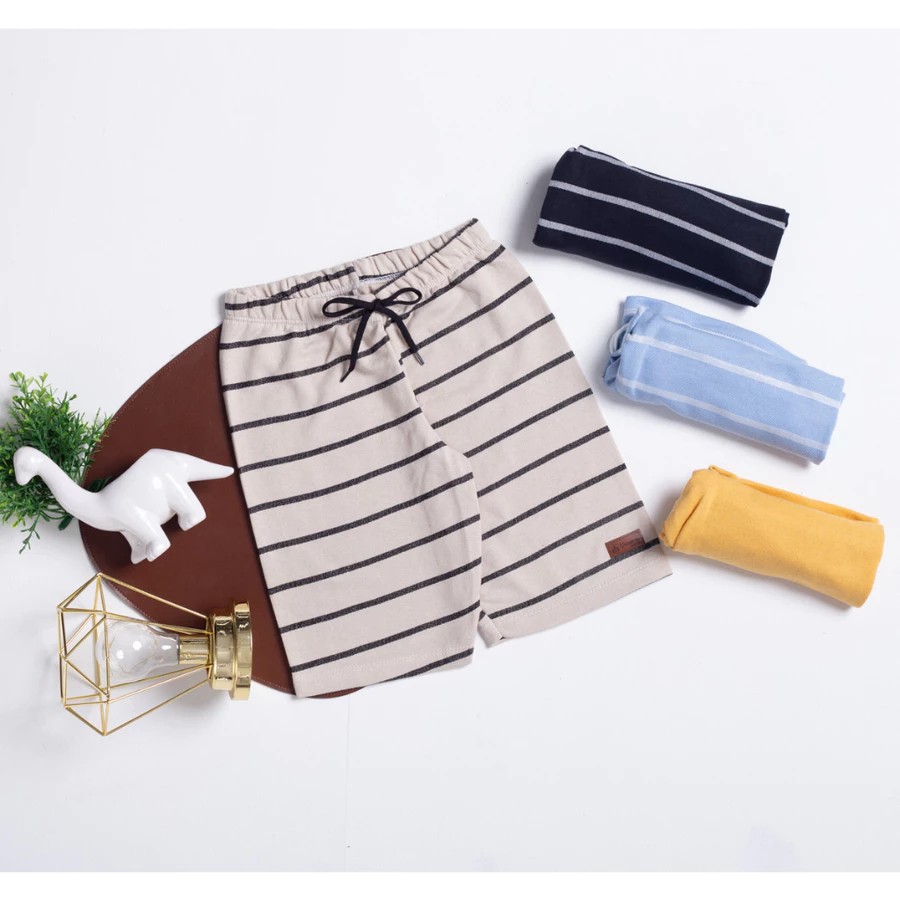 Kit 3 Bermudas Bebê Menino em Algodão – Verão 👶💙 - Imagem 3
