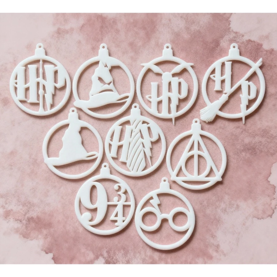 Kit 9 Enfeites de Natal Harry Potter – Hogwarts