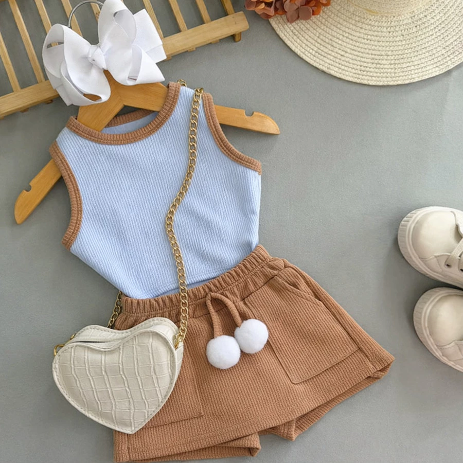 Conjunto Infantil Menina – Regata Ribana + Short Saia Ana - Imagem 6