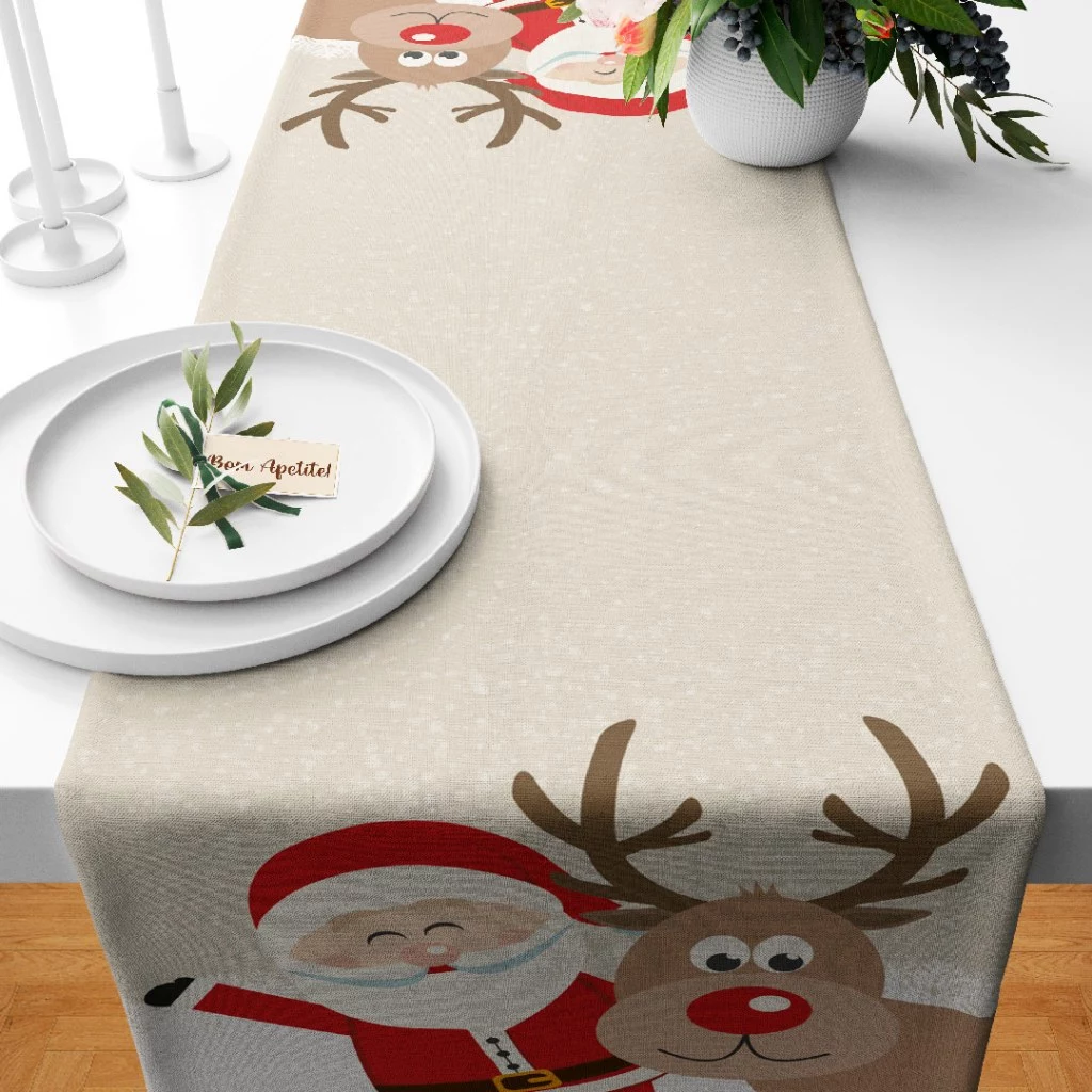 ❤️ Trilho de Mesa Natalino – Noel e Rena - Imagem 2