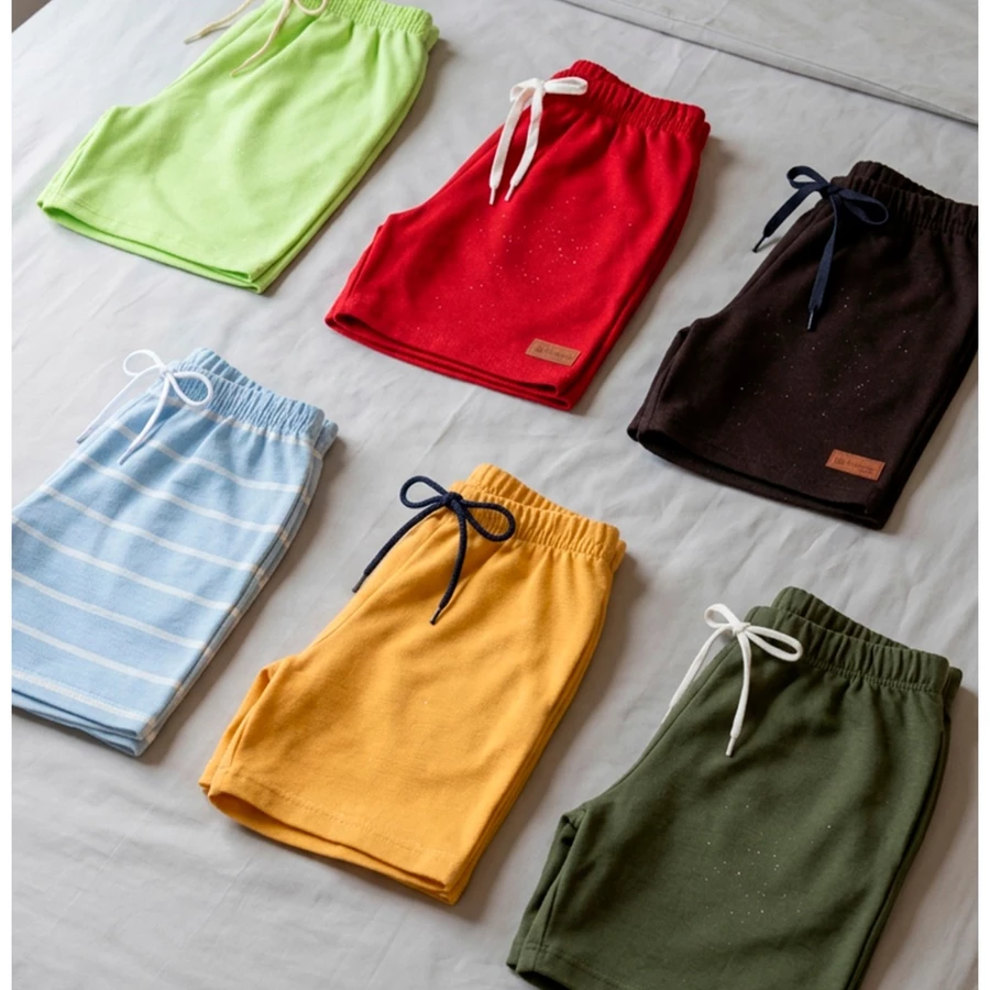 Kit 3 Bermudas Bebê Menino em Algodão – Verão 👶💙 - Imagem 4