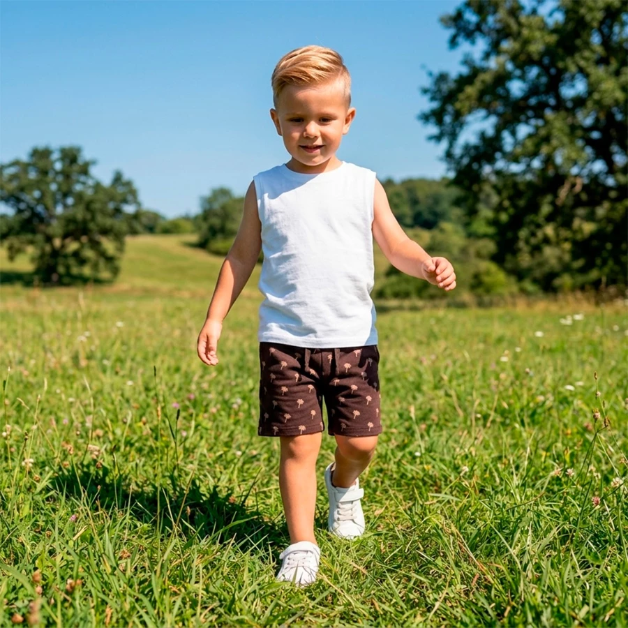 Kit 3 Bermudas Bebê Menino em Algodão – Verão 👶💙 - Imagem 6