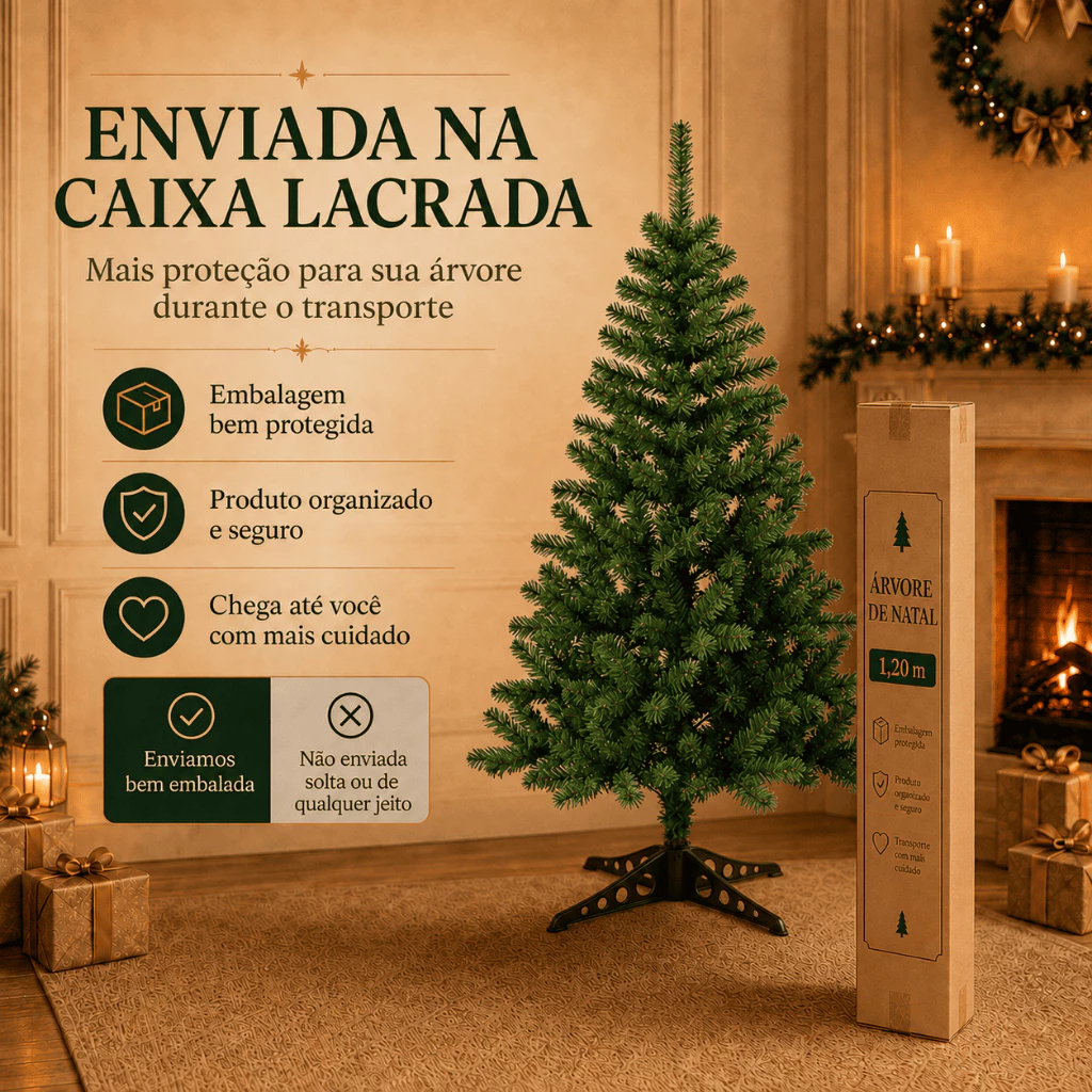 🎄 Árvore de Natal Verde 150cm – 220 Galhos - Imagem 5
