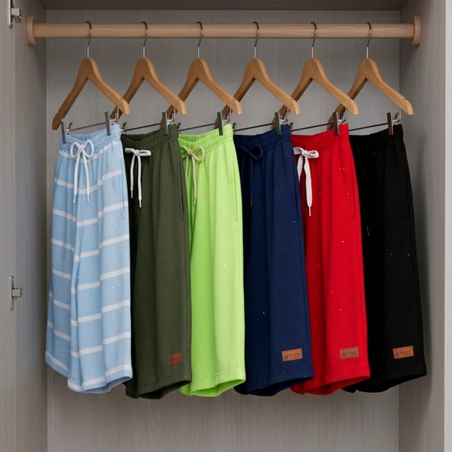 Kit 3 Bermudas Bebê Menino em Algodão – Verão 👶💙 - Imagem 7