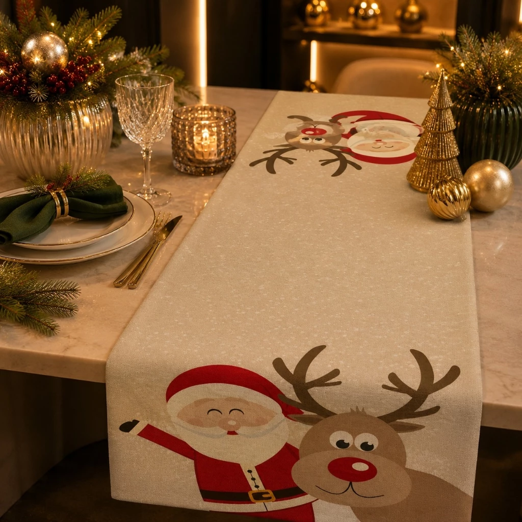 ❤️ Trilho de Mesa Natalino – Noel e Rena