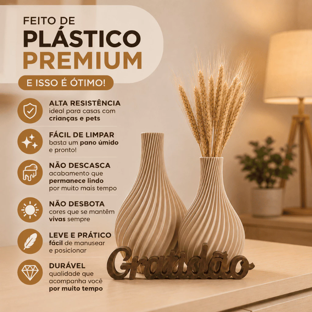 KIT VASO JARRO DECORATIVO - Imagem 2