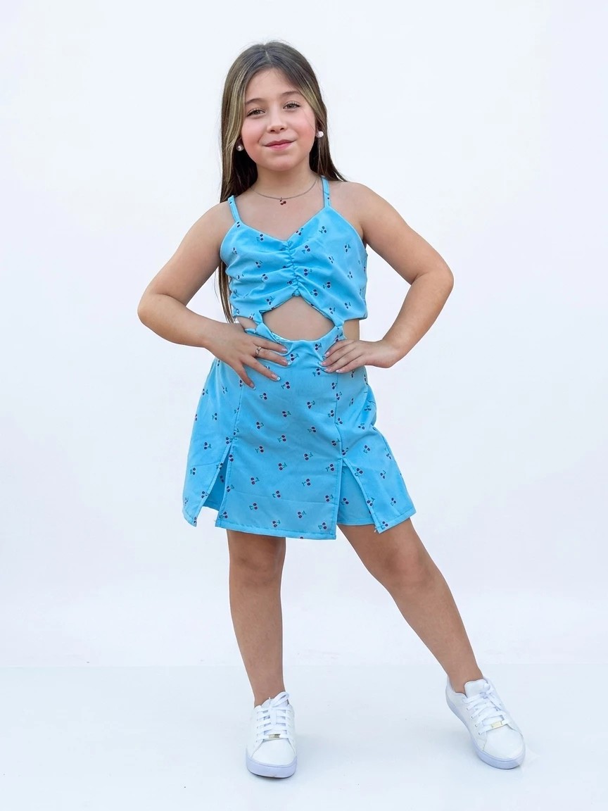 Macaquinho Infantil Short e Saia Crepinho Moda Blogueirinha 4 au 10 - Imagem 7