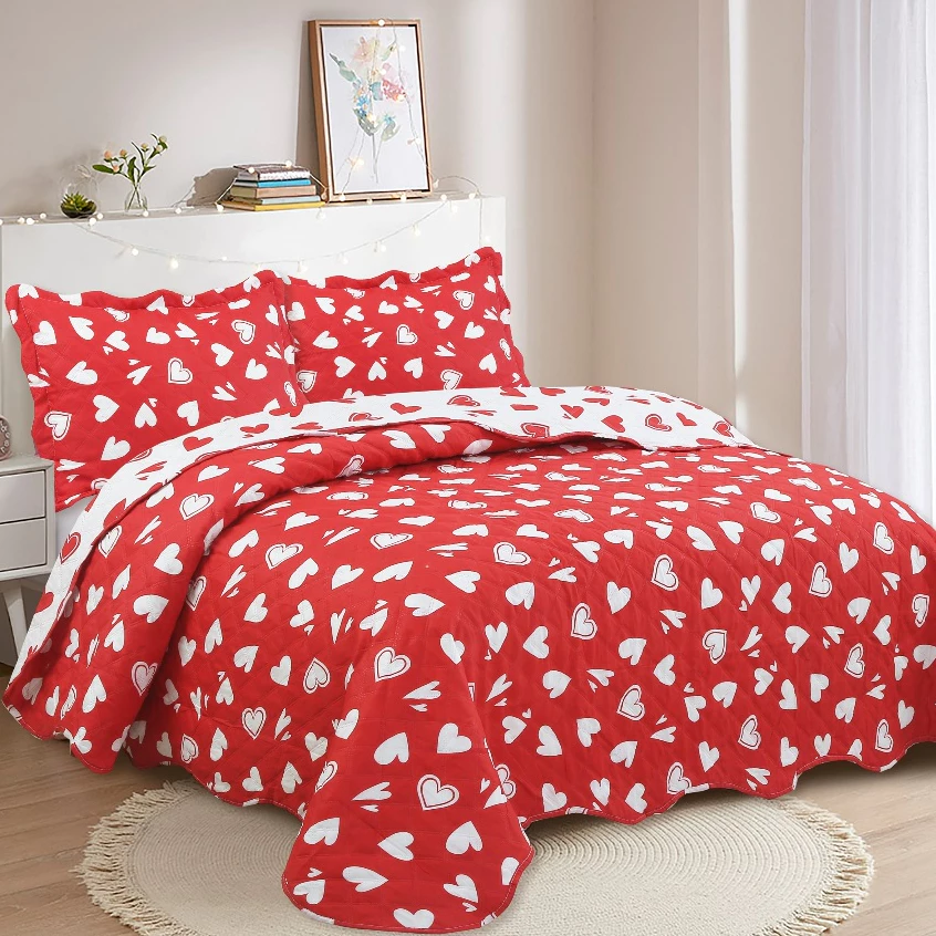 Kit Colcha Cobre Leito King 3 Peças Estampada - Imagem 9