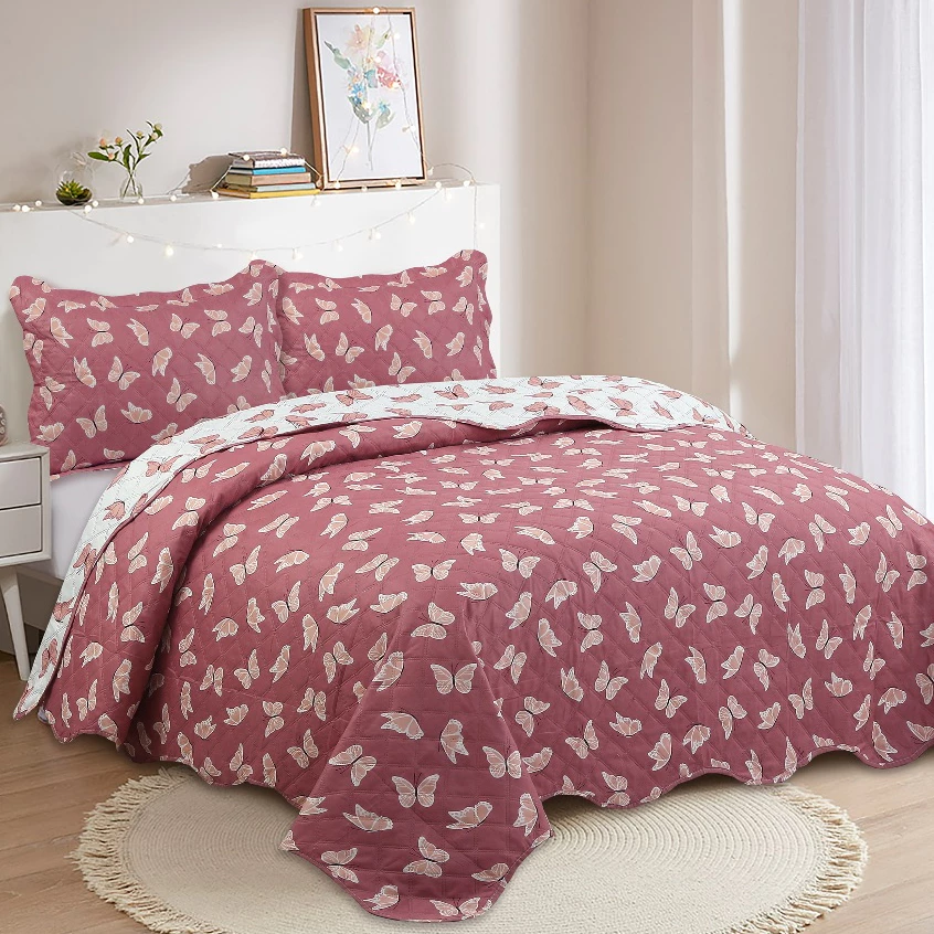 Kit Colcha Cobre Leito King 3 Peças Estampada - Imagem 11