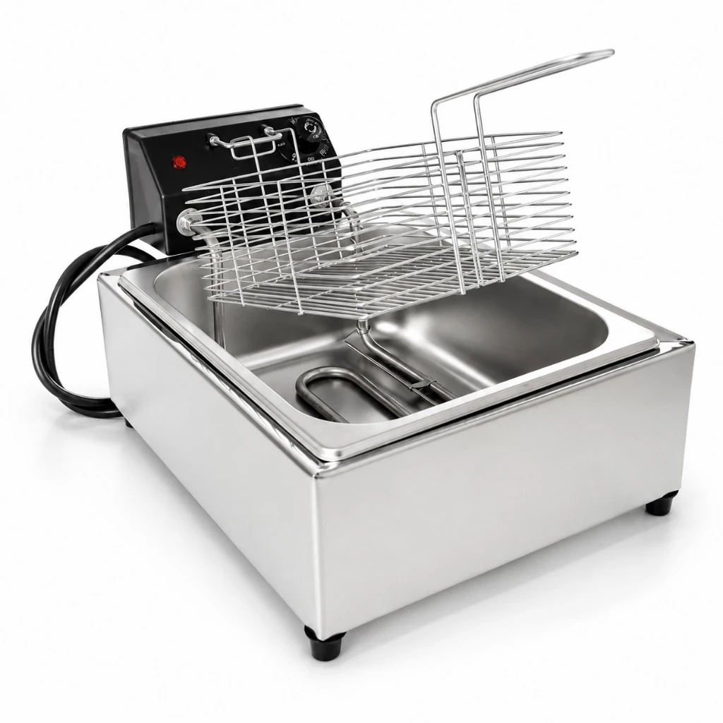 Fritadeira Elétrica industrial 5 Litros 1 Cuba 110v 220v
