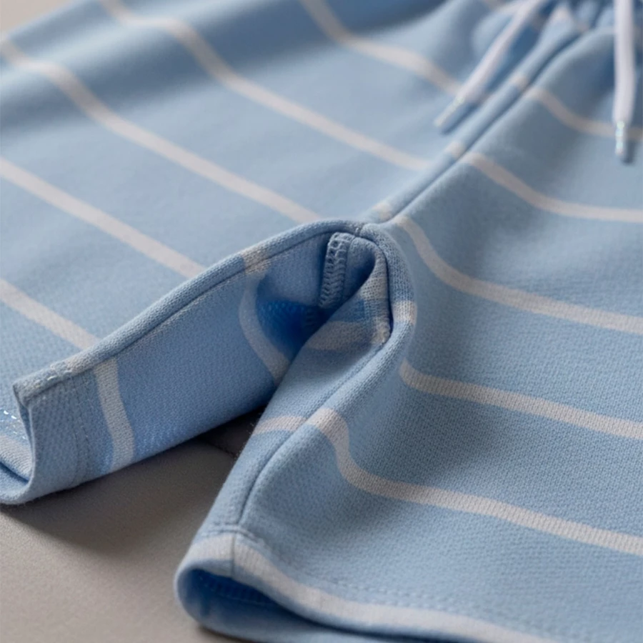Kit 3 Bermudas Bebê Menino em Algodão – Verão 👶💙 - Imagem 8