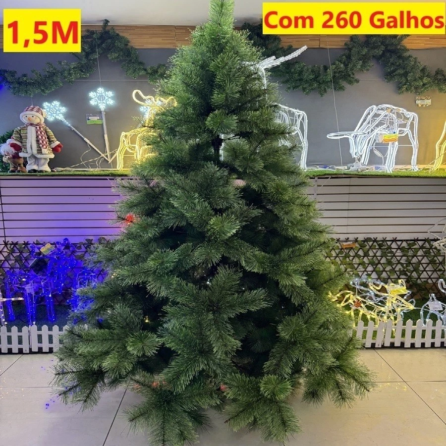 Árvore de Natal Pinheiro 1,50m – 260 Galhos