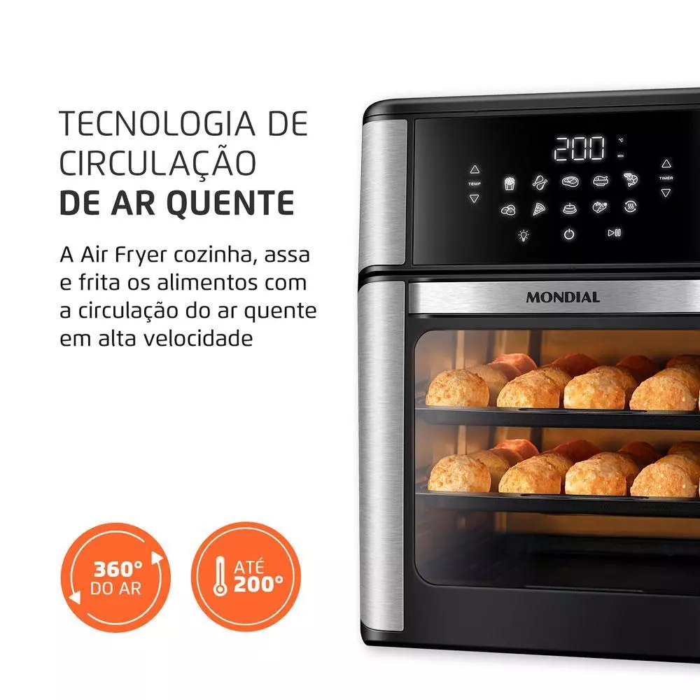 Air Fryer Oven Mondial 12L 127V - Imagem 7